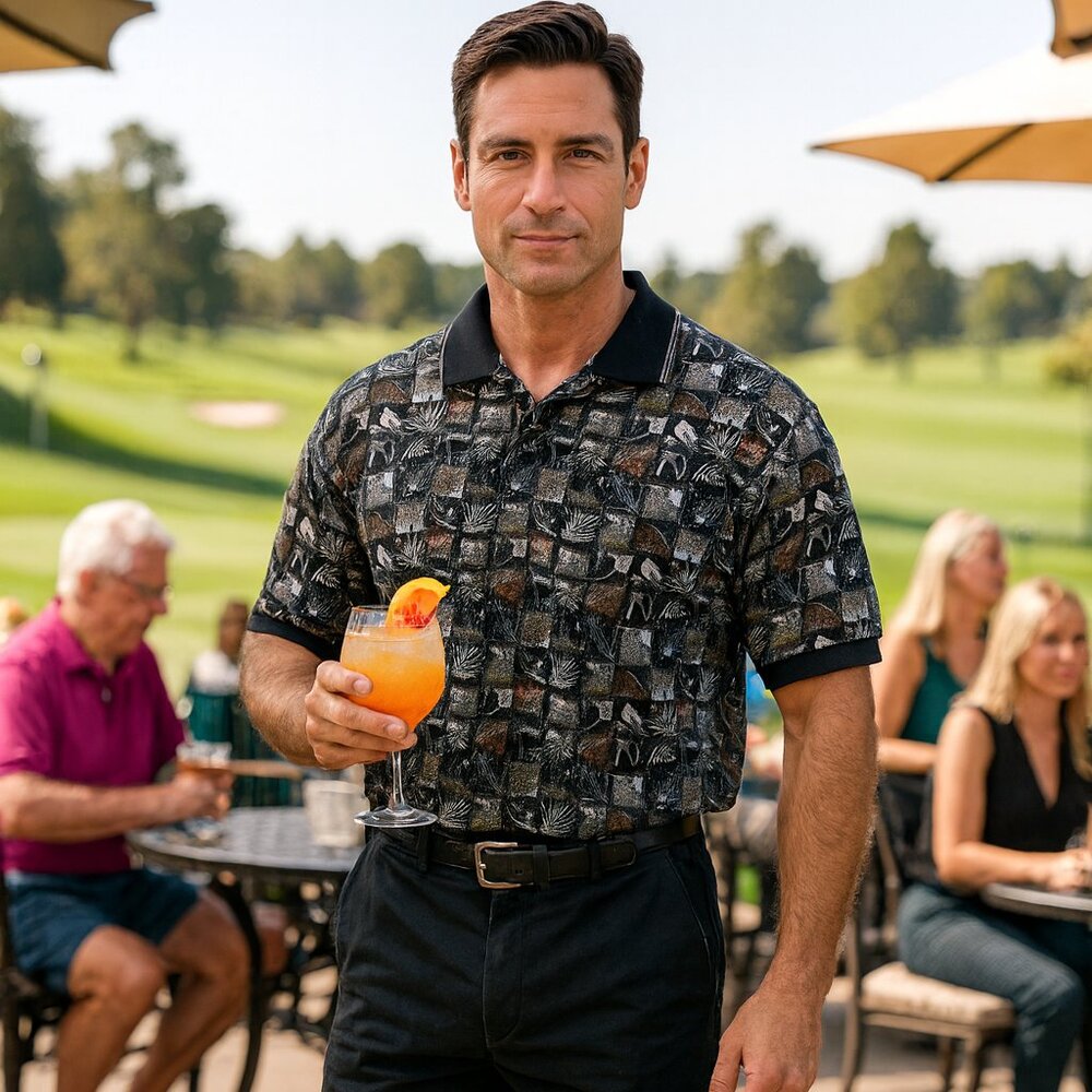 Boca Classics Men's Tropical Polo Shirt